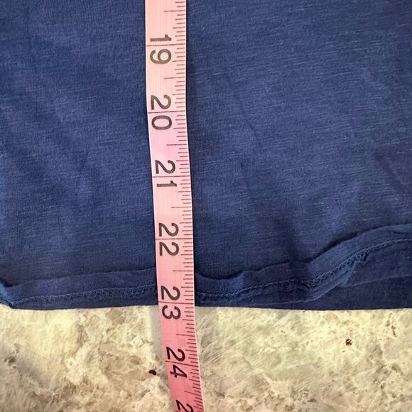 Revolve LA Made Womens Small Pullover Top Navy Blue Short Sleeve Boat Neck NWT - Picture 10 of 10